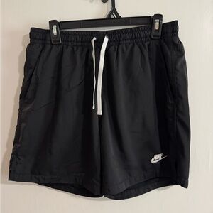 Nike Black Athletic Shorts with Elastic Waistband